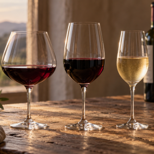 Qué copa usar para cada vino: guía práctica — ilustración