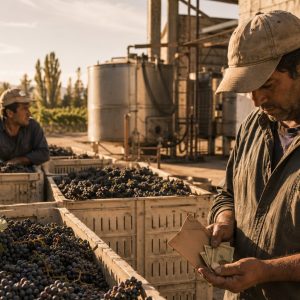 Crisis vitivinícola: uvas sin precio y salarios - ilustracion