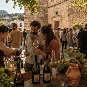 4th natural wine fair in Pego (Alicante) - ilustracion