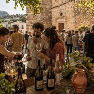 4th natural wine fair in Pego (Alicante) - ilustracion