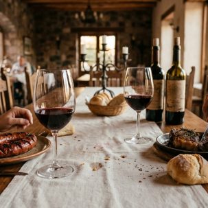 Qué vino tomar con cada plato: guía de maridaje - ilustracion