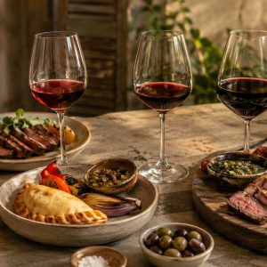 Qué comer con Malbec: maridaje por estilo (guía 2026) - ilustracion