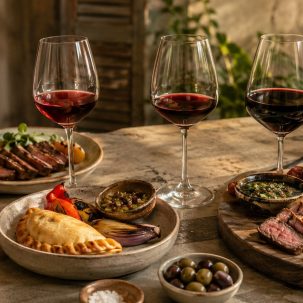 Qué comer con Malbec: maridaje por estilo (guía 2026) - ilustracion