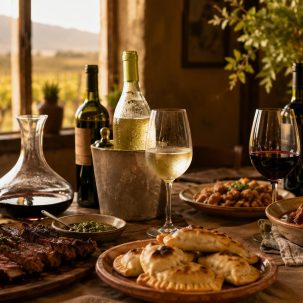 Cómo maridar vinos argentinos con platos típicos - ilustracion