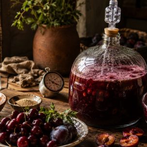 Does this cherry plum wine recipe sound right? - ilustracion