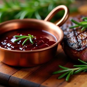 Salsa Malbec casera para carne