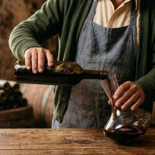 Sedimento en el vino: ¿tirarlo o decantar? - ilustracion