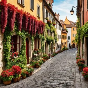 tradicion europea con pequeñas aperturas en las calles que ofrecen vino