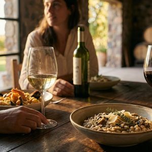 Los mejores vinos para acompañar risottos - ilustracion