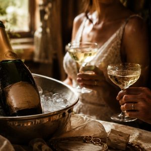 Wedding day wine - 1998 Krug - ilustracion
